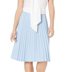Calvin klein blue pleated suit skirt
